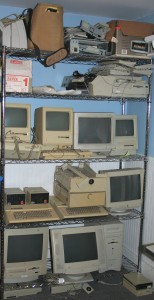 A picture of the Apple portion of the collection from very early - 2005 or so.