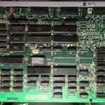 Kaypro 1 Motherboard, Close Up with chip detail.