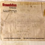 Franklin PC-8000 Shipping Label