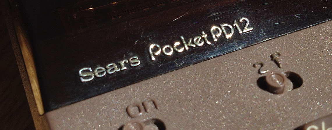 Sears Pocket PD12 front bezel